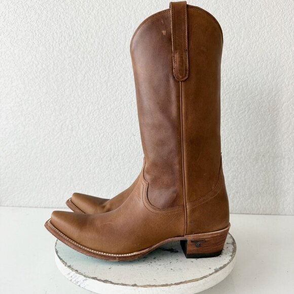 Lane EMMA JANE Womens Cowboy Boots 10 Brown Western Cowgirl Mid Calf Tall Boots - Picture 4 of 13